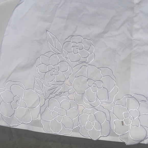 Karl Lagerfeld White Floral Button Down Shirt - Picture 6 of 10